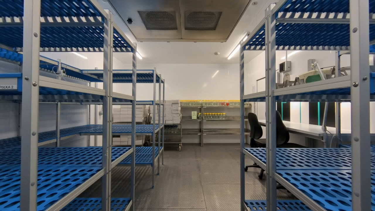Podgląd 360° komory klimatycznej walk-in